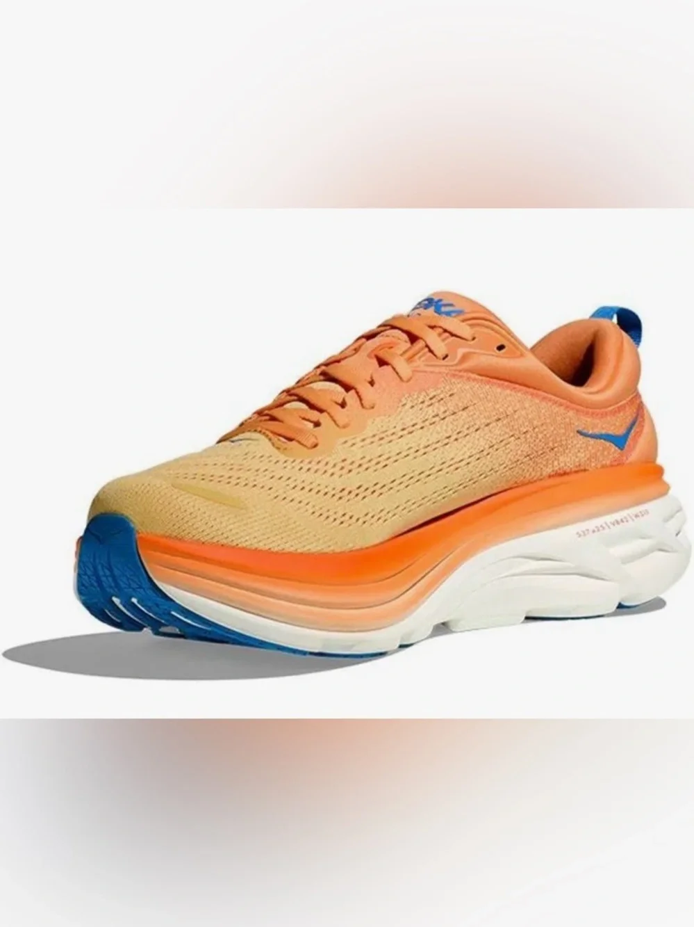 NWB Men's HOKA Bondi 8 'Impala Mock Orange' Men's Size 9.5 - Picture 3 of 9